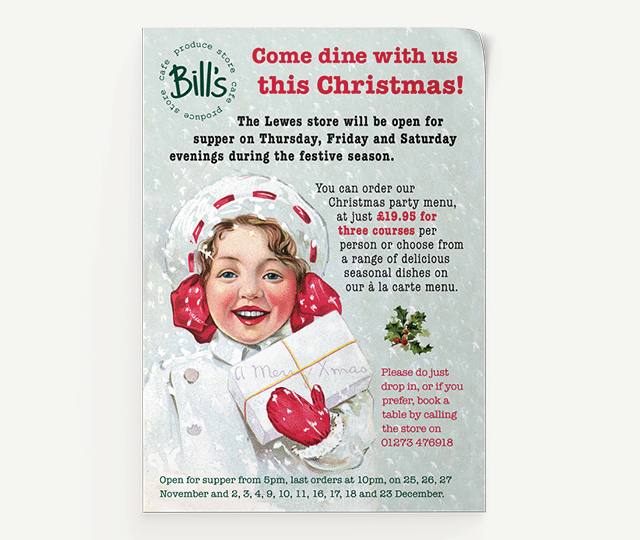 Bill’s Christmas poster